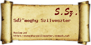 Sümeghy Szilveszter névjegykártya