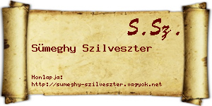 Sümeghy Szilveszter névjegykártya